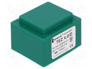 Transformer: encapsulated; 4VA; 230VAC; 7.5V; 533.3mA; PCB; IP00 BREVE TUFVASSONS