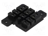 Socket; PIN: 11; 10A; 240VAC; H: 11mm; W: 37.8mm; on panel; for PCB SCHRACK