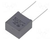 Capacitor: polypropylene; X2; R47 X2; 100nF; 1000VDC; 440VAC; THT KEMET