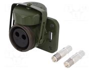 Connector: circular; socket; female; 24V; PIN: 2; olive; 35mm2 ELKE