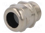 Cable gland; with long thread; M25; 1.5; IP68; brass; 10bar HUMMEL