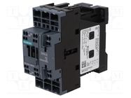 Contactor: 3-pole; NO x3; Auxiliary contacts: NO + NC; 24VDC; 40A 