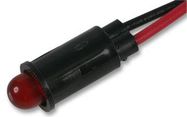 LED PANEL INDICATOR, 3.97MM, RED, 5VDC