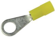 TERMINAL, RING TONGUE, #6, CRIMP, YELLOW