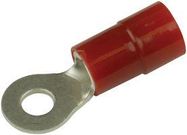 TERMINAL, RING TONGUE, #10, CRIMP, RED