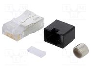 Connector: RJ45; plug; PIN: 8; shielded; Layout: 8p8c; for cable BEL FUSE