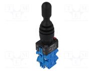 Switch: joystick; 22mm; Stabl.pos: 1; NO x4; black; none; 3A/220VAC ONPOW