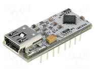 Module: USB; basic UART; DIP16,USB B mini; 3Mbps FTDI