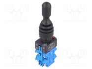 Switch: joystick; 22mm; Stabl.pos: 4; NO x4; black; none; 3A/220VAC ONPOW