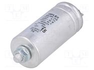 Capacitor: polypropylene; motors, run; 15uF; Uoper: 400VAC; ±5% MIFLEX