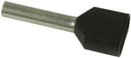 TERMINAL, FERRULE, 12 X 2.3MM, BLACK