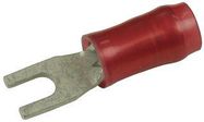 TERMINAL, SPADE TONGUE, #2, 16AWG, RED