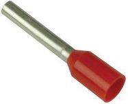 TERMINAL, WIRE FERRULE, 18AWG, RED