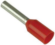 TERMINAL, WIRE FERRULE, 18AWG, RED