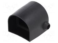 Lateral plug; -20÷55°C; black; NBR GELBAU