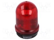 Signaller: lighting; flashing light; red; 828; 24VDC; IP65; 300mA WERMA