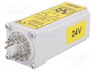 Timer; 15s÷12h; DPDT; 250VAC/8A,24VDC/8A; Usup: 24VAC; Usup: 24VDC MIKROBEST