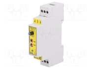 Timer; 15s÷12h; NO; 250VAC/5A,24VDC/5A; Usup: 24VAC,230VAC; IP20 MIKROBEST