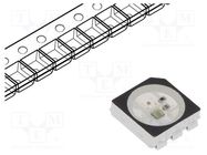 Programmable LED; SMD; 5050,PLCC6; RGB; 5x5x1.6mm; 3.5÷5.3V WORLDSEMI