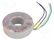 Transformer: toroidal; 200VA; 230VAC; 24V; 8.333A; Leads: cables TALEMA