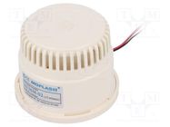 Signaller: sound; buzzer; 6÷28VDC; 100dB; AE36; IP30; white; 57mA MOFLASH SIGNALLING