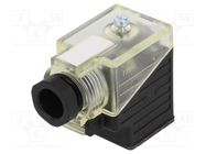 Connector: valve connector; plug; form A; 18mm; female; PIN: 3; 2+PE MURR ELEKTRONIK