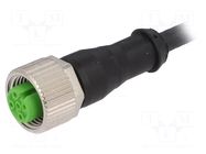 Cable: for sensors/automation; M12; PIN: 4; straight; 25m; plug MURR ELEKTRONIK