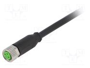 Connection lead; M8; PIN: 3; straight; 10m; plug; 60VAC; 4A; 7000 MURR ELEKTRONIK