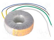 Transformer: toroidal; 50VA; 230VAC; 30V; 1.667A; Leads: cables TALEMA