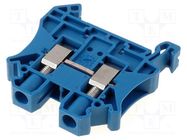 Splice terminal: rail; 0.2÷6mm2; ways: 1; terminals: 2; blue; 57A PHOENIX CONTACT