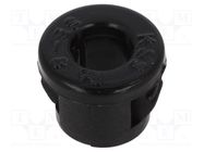 Grommet; Ømount.hole: 7.9mm; Øhole: 5.1mm; black 