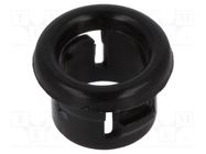 Grommet; Ømount.hole: 7.1mm; Øhole: 5.8mm; black KSS WIRING