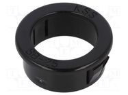 Grommet; Ømount.hole: 25.4mm; Øhole: 19.5mm; black 