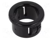 Grommet; Ømount.hole: 14.3mm; Øhole: 11.4mm; black KSS WIRING