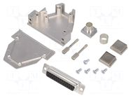 Connector: D-Sub; PIN: 25; plug; female; soldering; for cable; black ENCITECH