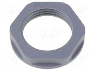 Nut; M20; polyamide; 26mm; dark grey; Thread: metric; Pitch: 1.5 HELUKABEL