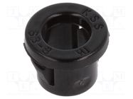 Grommet; Ømount.hole: 7.9mm; Øhole: 5.8mm; black 