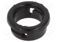 Grommet; Ømount.hole: 11.9mm; Øhole: 9.2mm; black KSS WIRING