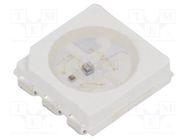 LED; yellow; blinking; 150÷330mcd; 120°; 3÷5V; 20mA; 5x5x1.5mm 