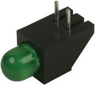 INDICATOR, LED PCB, T-1 3/4, GREEN, 2.2V