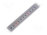 Ruler; figures horizontally arranged,R,self-adhesive; W: 11mm ELESA+GANTER