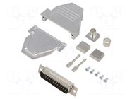 Connector: D-Sub; PIN: 25; plug; male; soldering; for cable; black ENCITECH