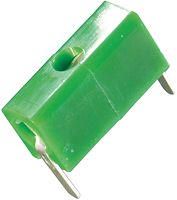 TEST JACK, HORIZONTAL, 5A, GREEN