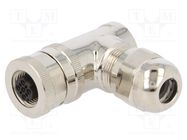 Connector: M12; plug; PIN: 4; female; D code-Ethernet; for cable TE Connectivity