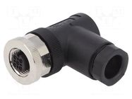 Connector: M12; plug; PIN: 3; female; 250V; angled 90°; IP67; 4A TE Connectivity