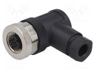 Connector: M12; plug; PIN: 3; female; A code-DeviceNet / CANopen TE Connectivity