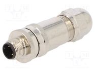 Connector: M12; plug; PIN: 3; male; A code-DeviceNet / CANopen TE Connectivity