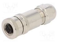 Connector: M12; plug; PIN: 5; female; B code-Profibus; for cable TE Connectivity