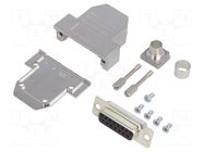 Connector: D-Sub; PIN: 15; plug; female; soldering; for cable; black ENCITECH
