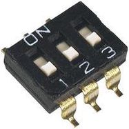 SWITCH, DIP, 4 POSITION, SPST, TOP SLIDE, SMD